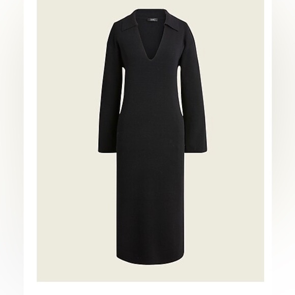 J. Crew Dresses & Skirts - JCrew Black Maxi Sweater Dress with Side Splits